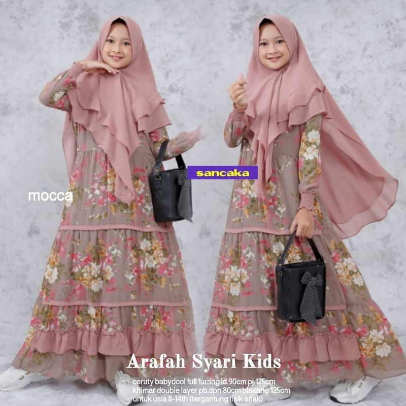 Arafah Syar'i Kids/Gamis Anak Tanggung