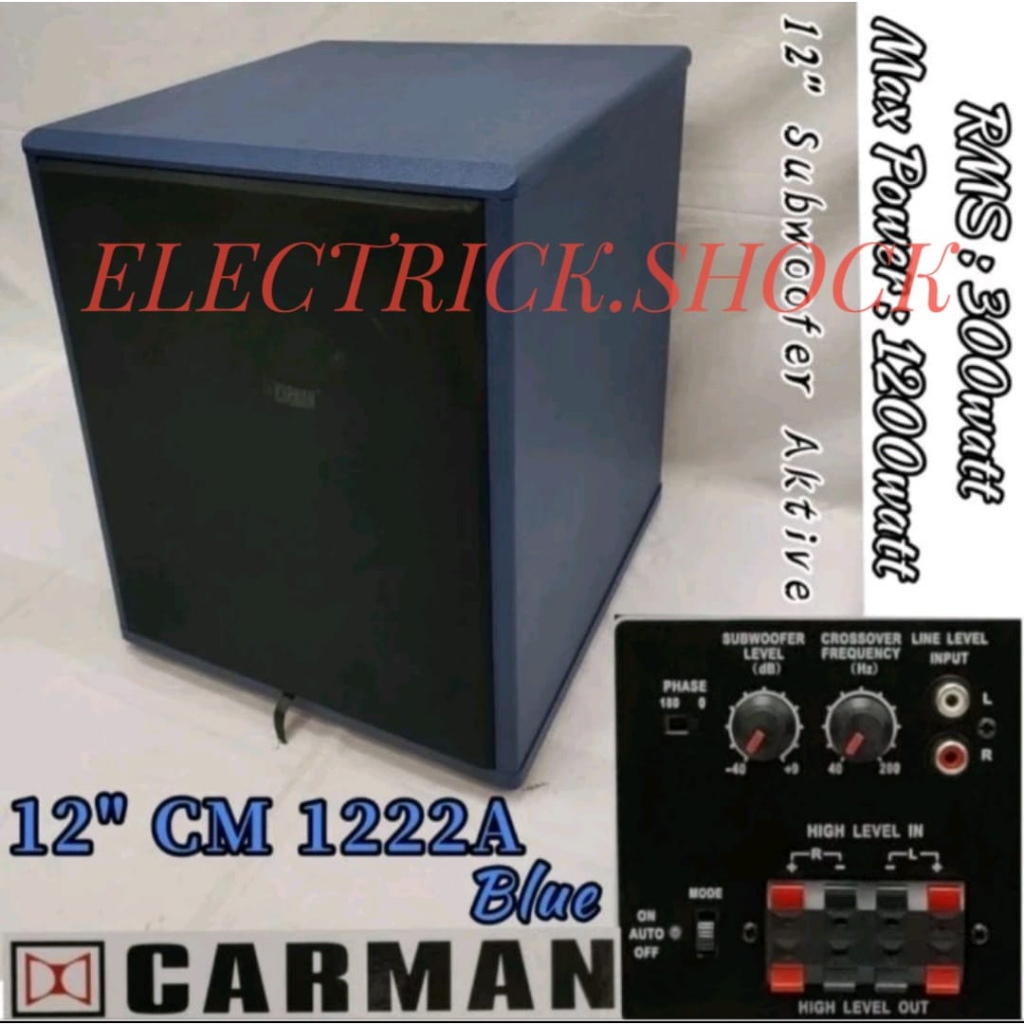 Subwoofer Aktif 12" Carman CM-1222A Blue