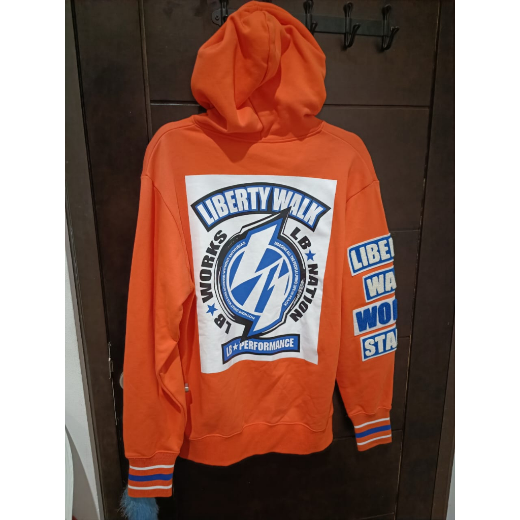 Liberty Walk Works Stance Hoodie LBWK Orange Limited Edition Japan