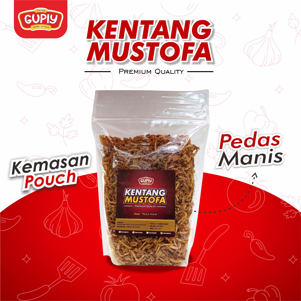 

Kentang Mustofa Premium Dapur Gupiy - Ketang Mustofa Gurih - Kentang Mustofa - Kemasan Plastik[ Pedas Manis ]