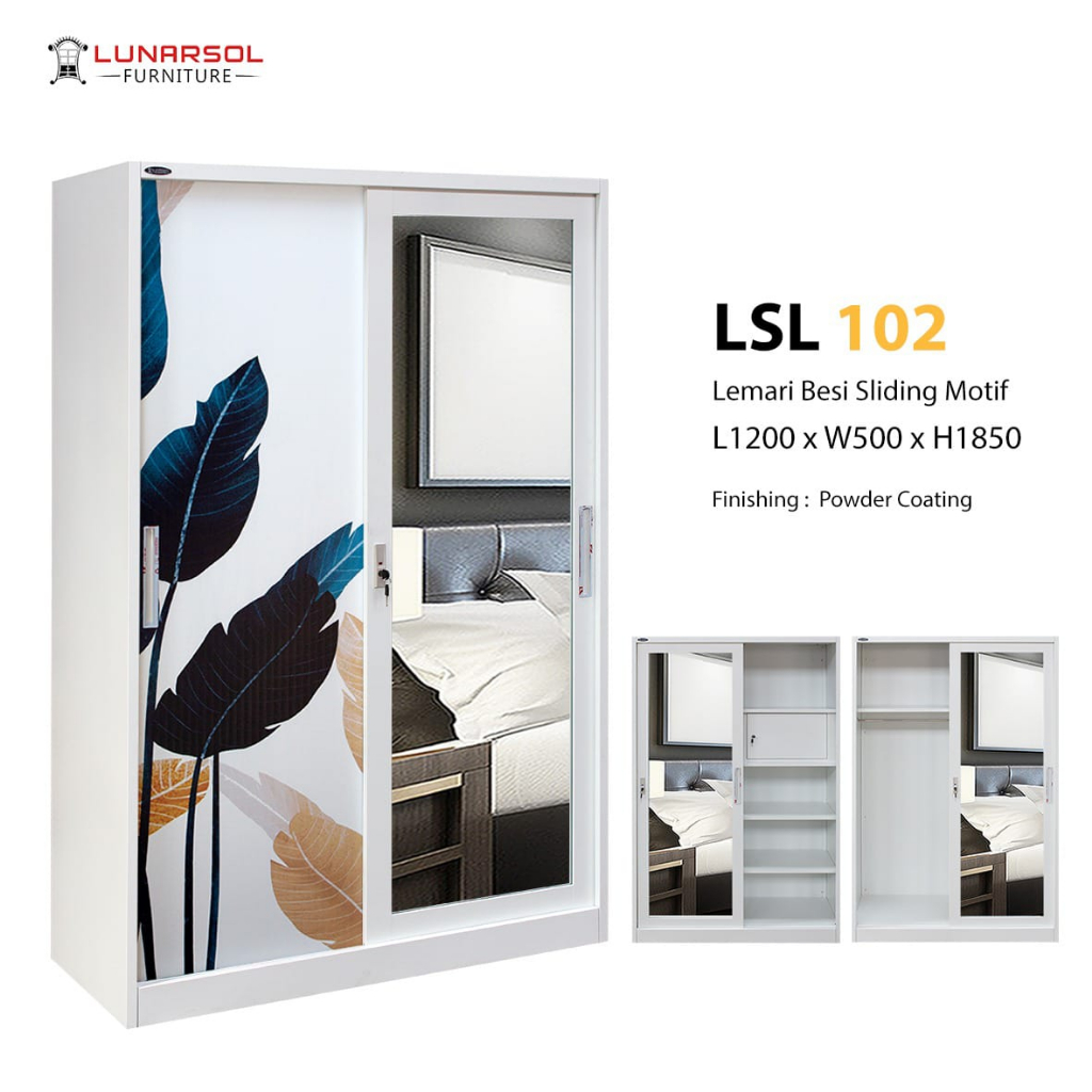 Lemari Pakaian Lemari Baju Lemari Besi LSL Minimalis Tebal Anti Banjir