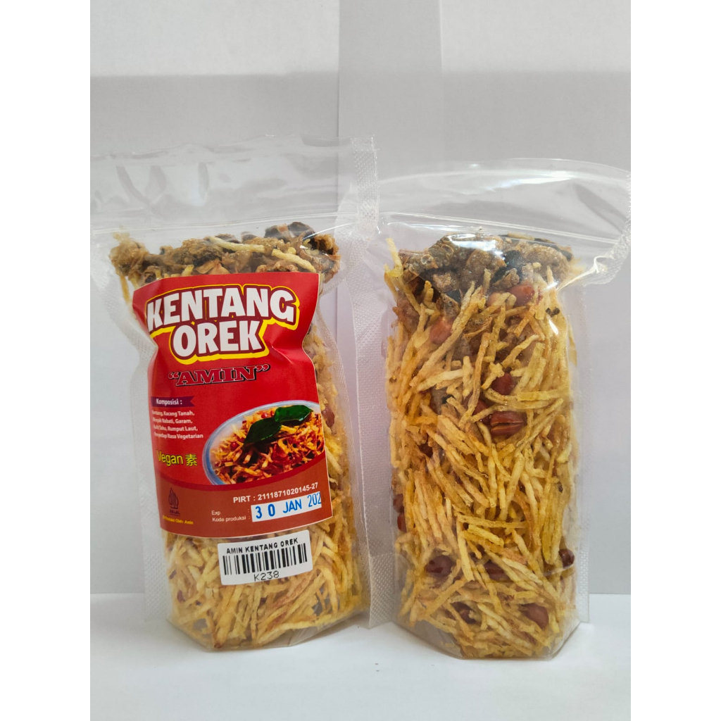 

Amin Kentang Orek 100gr Vegan Ready To Eat Kentang Kacang Ikan Asin Vegetarian