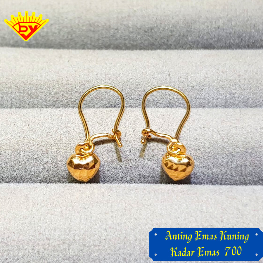 Anting Emas Kuning Kadar Emas 700