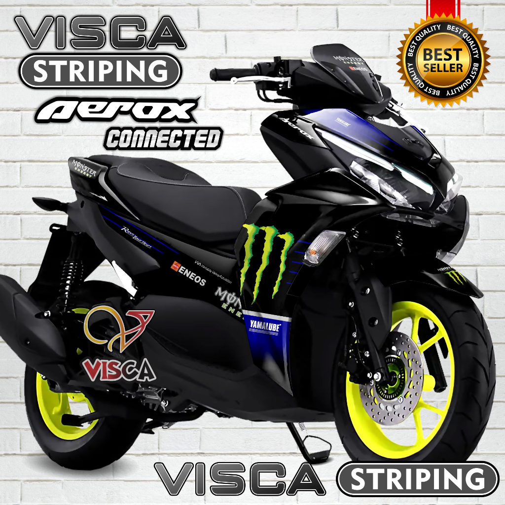 Decal Aerox 155 Connected 2021 2022 Full Body - Stiker Aerox 155 Connected 2021 2022 Keren - Decal A