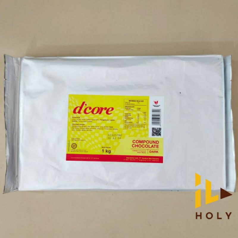 

D'CORE Dark Coklat Compound (1kg) / DCORE Dark Compound