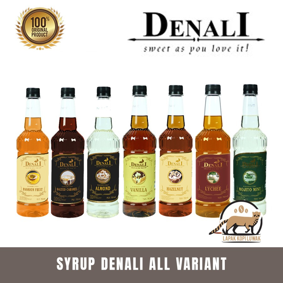 

Denali Syrup All Variant - Sirup Denali Caramel, Hazelnut, Vanilla, Lychee, Roun, Pandan