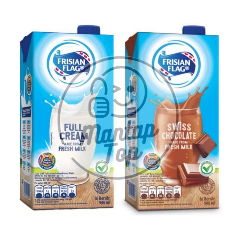 

Frisian Flag Susu UHT 900ml Fullcream & Swiss Chocolate