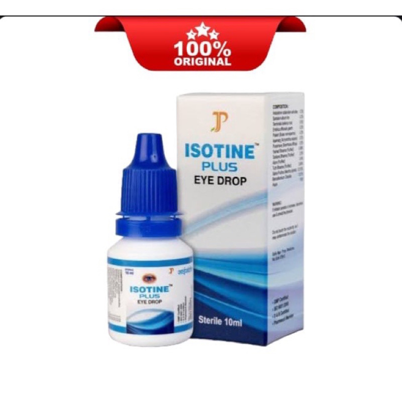 (COD & GRATIS ONGKIR) Obat mata minus Isotine plus 10 ml / obat mata katarak ISOTINE plus terjamin