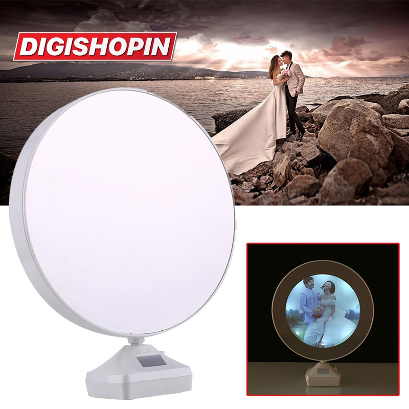 DIGISHOPIN Cermin Magic Mirror dengan lampu LED + Photo Frame Bingkai Foto