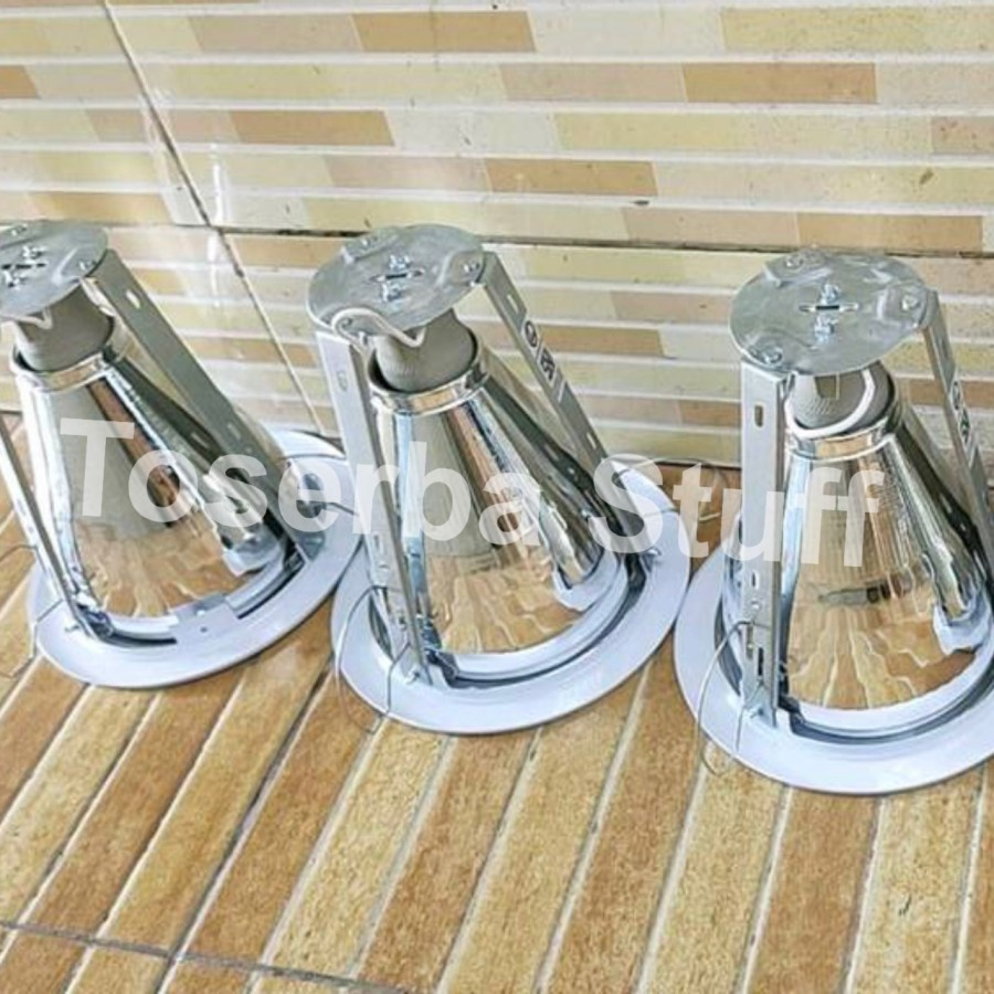 KAP FITTING RUMAH LAMPU DOWNLIGHT 6 INCH INBOW TANAM PLAFON BULB E27