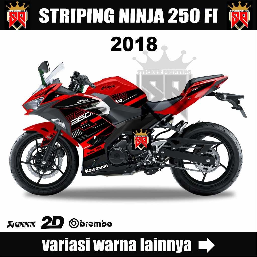 DECAL STRIPING NINJA FI NEW 250 2018/2020 KAWASAKI  NEW NINJA 250 FI 2018