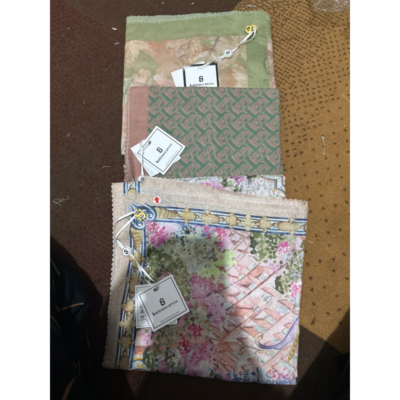 BUTTONSCARVES AS IS WAREHOUSE ORIGINAL || HIJAB MURAH || BUTTON SCARVES MURAH || HIJAB MOTIF