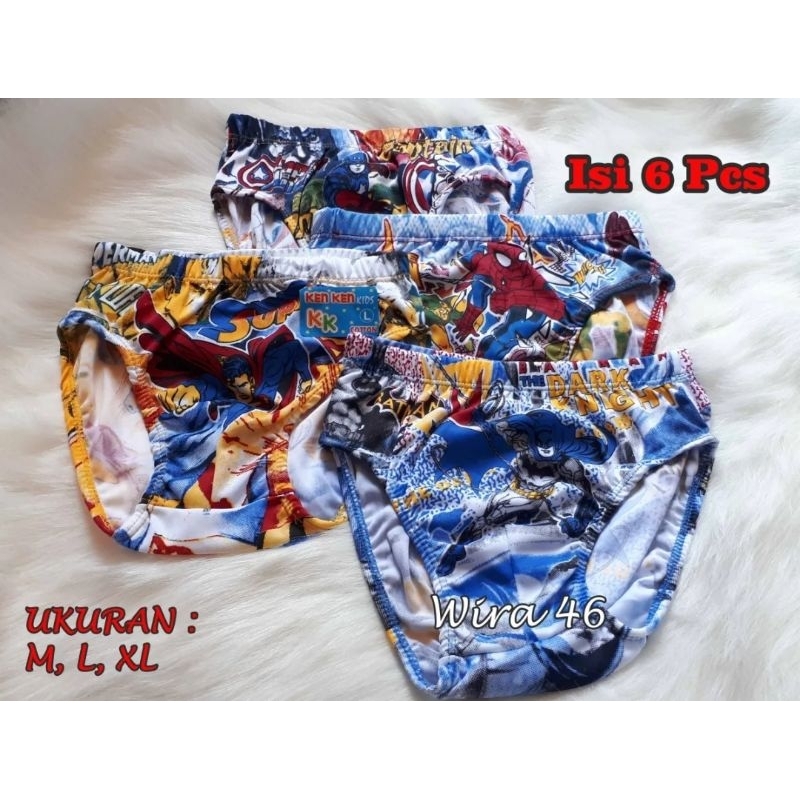 6 Pcs Celana Dalam Anal Laki-laki Gambar Kartu