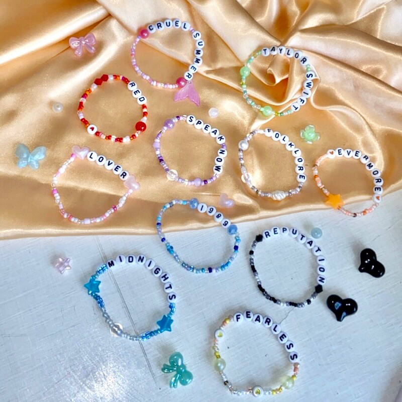 Taylor swift bracelet | Gelang manik taylor swift | Gelang album taylor swift | Gelang konser taylor