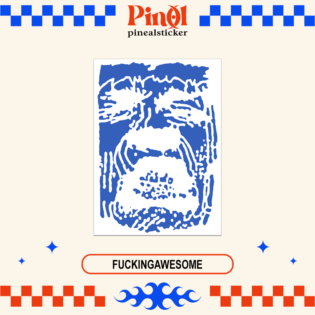 

Sticker/Stiker Skate "F*CKINGAWESOME 9" Bootleg