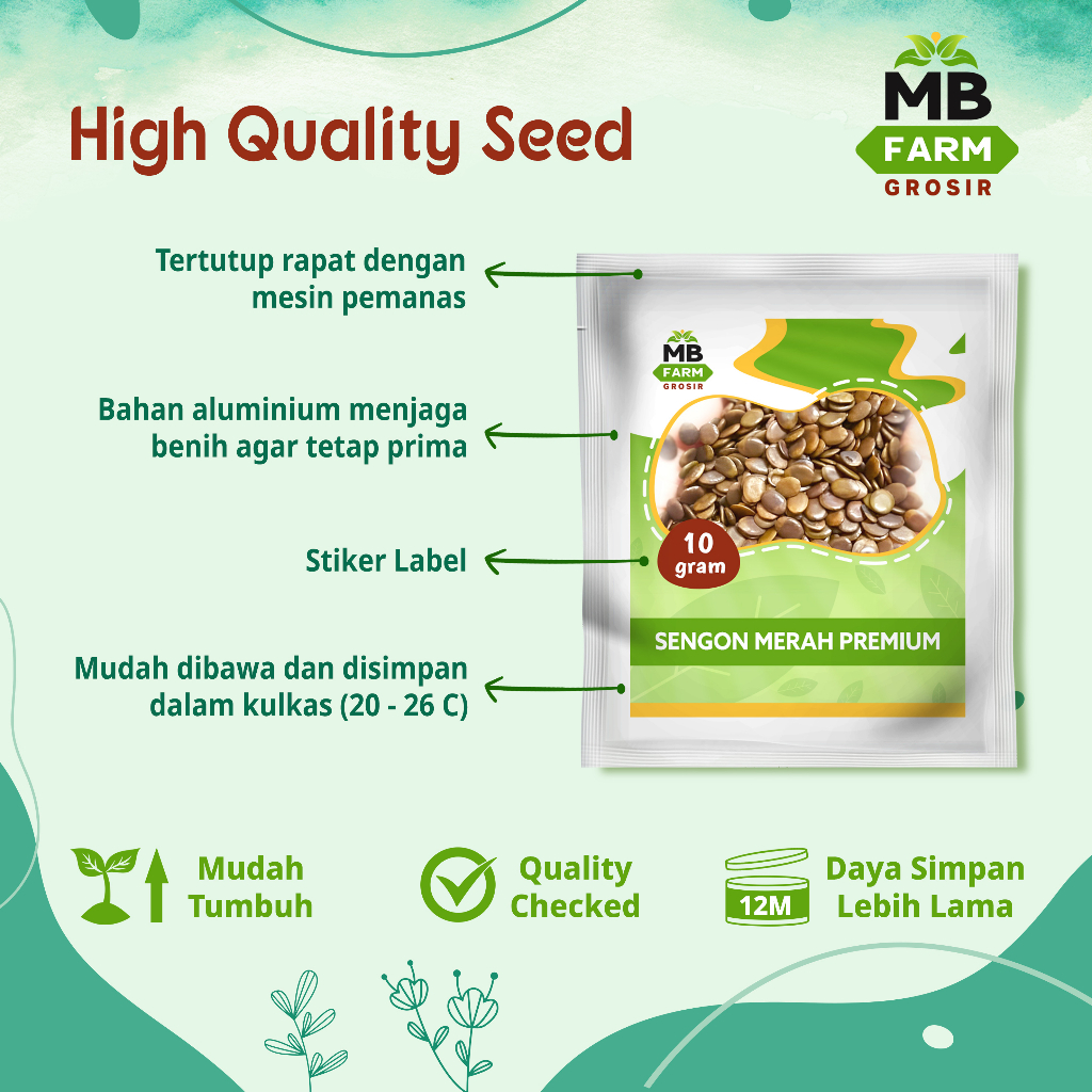 Benih sengon merah premium 10 gram / bibit pohon sengon merah / benih tanaman sengon