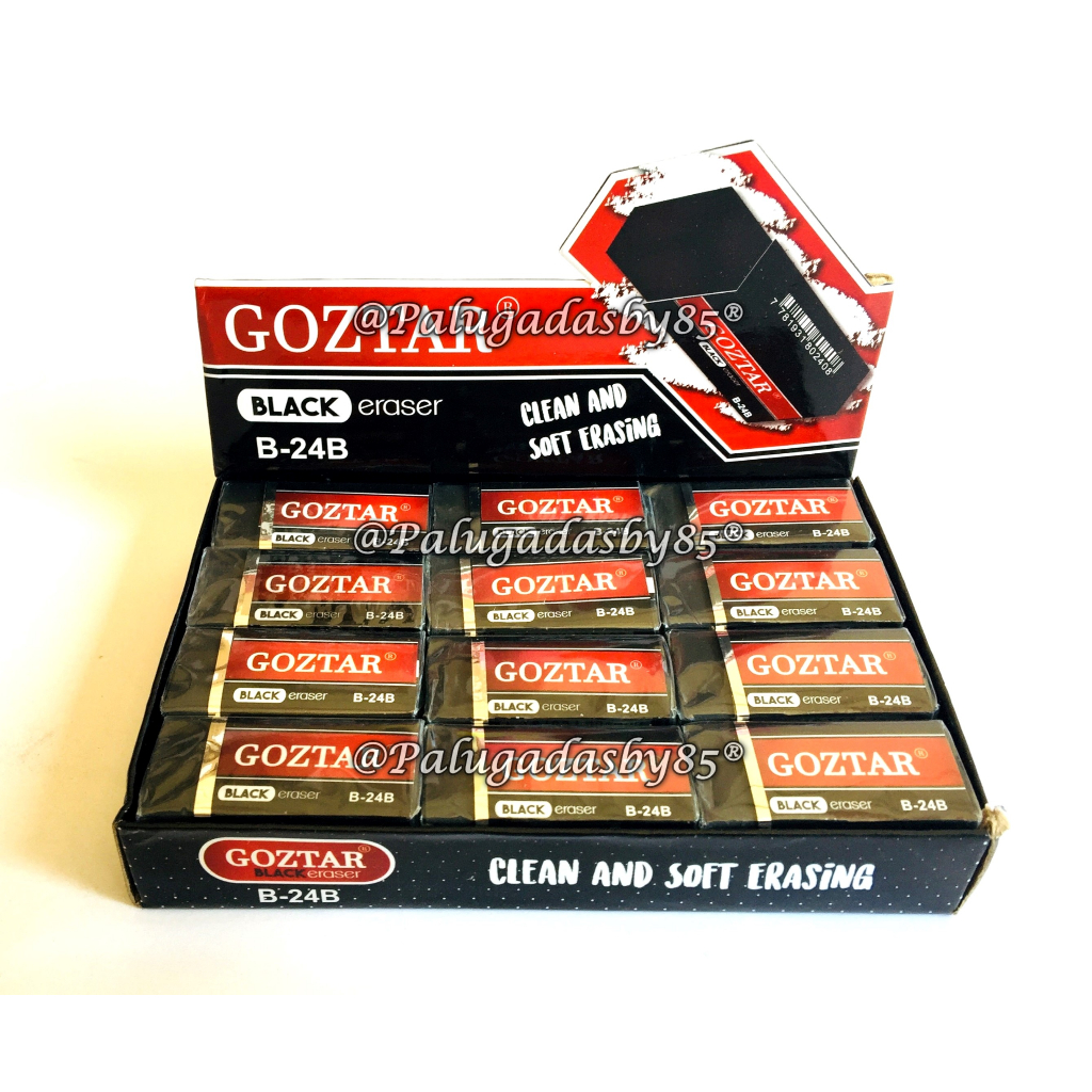 

(1 Biji) GROSIR Penghapus GOZTAR 4B B-24B Hitam / Penghapus Goztar B-24B / Goztar B-24 / Goztar B24