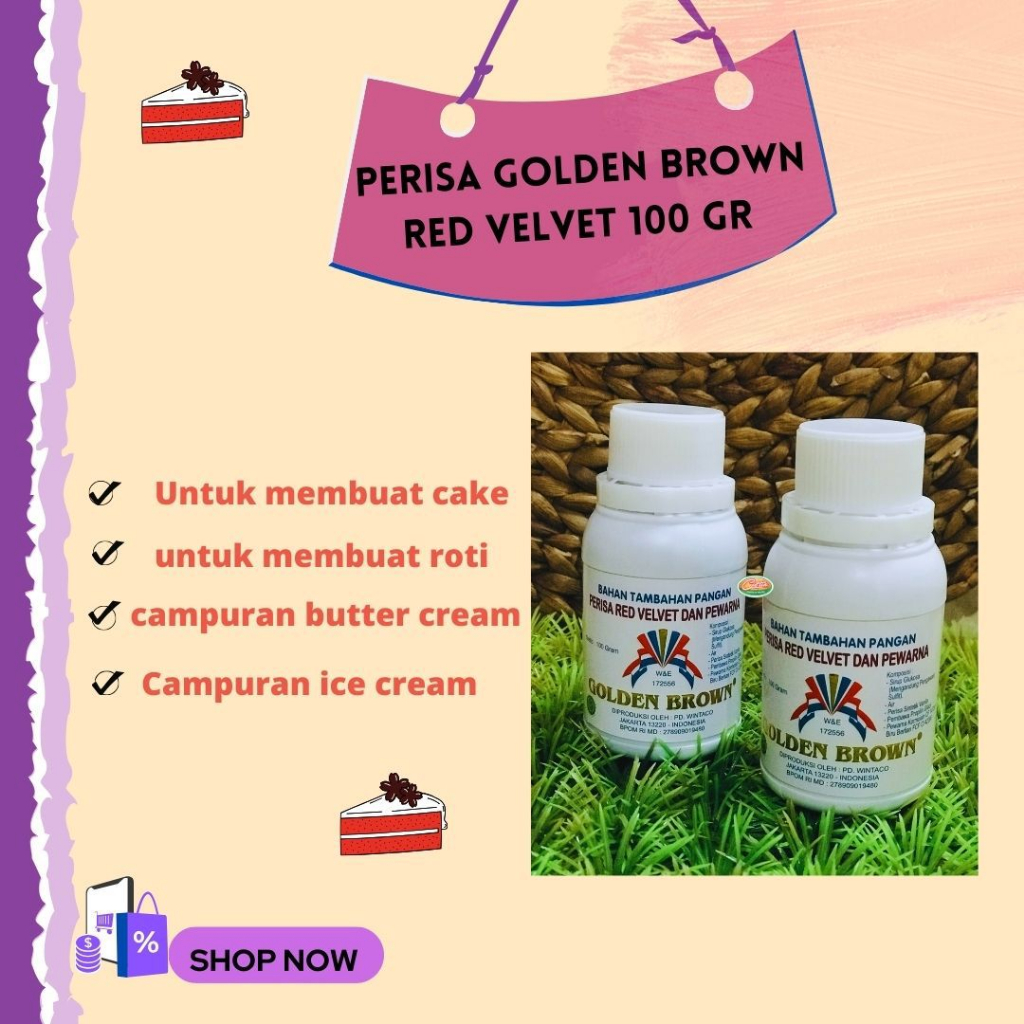 

Golden Brown Perisa Red Velvet 100g