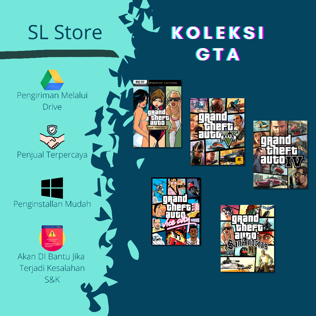 Koleksi GTA SA / Trilogi / 5 Game PC