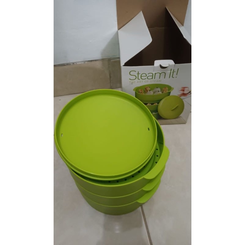 steamer Tupperware alat kukus 3 susun
