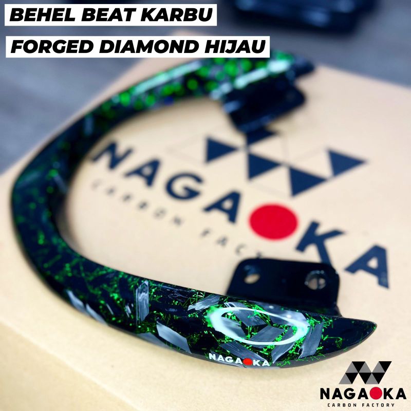 BEHEL BEAT KARBU REAL CARBON FORGED DIAMOND PREMIUM KEVLAR KARBON LAMA PEGANGAN JOK VELG KNALPOT STO