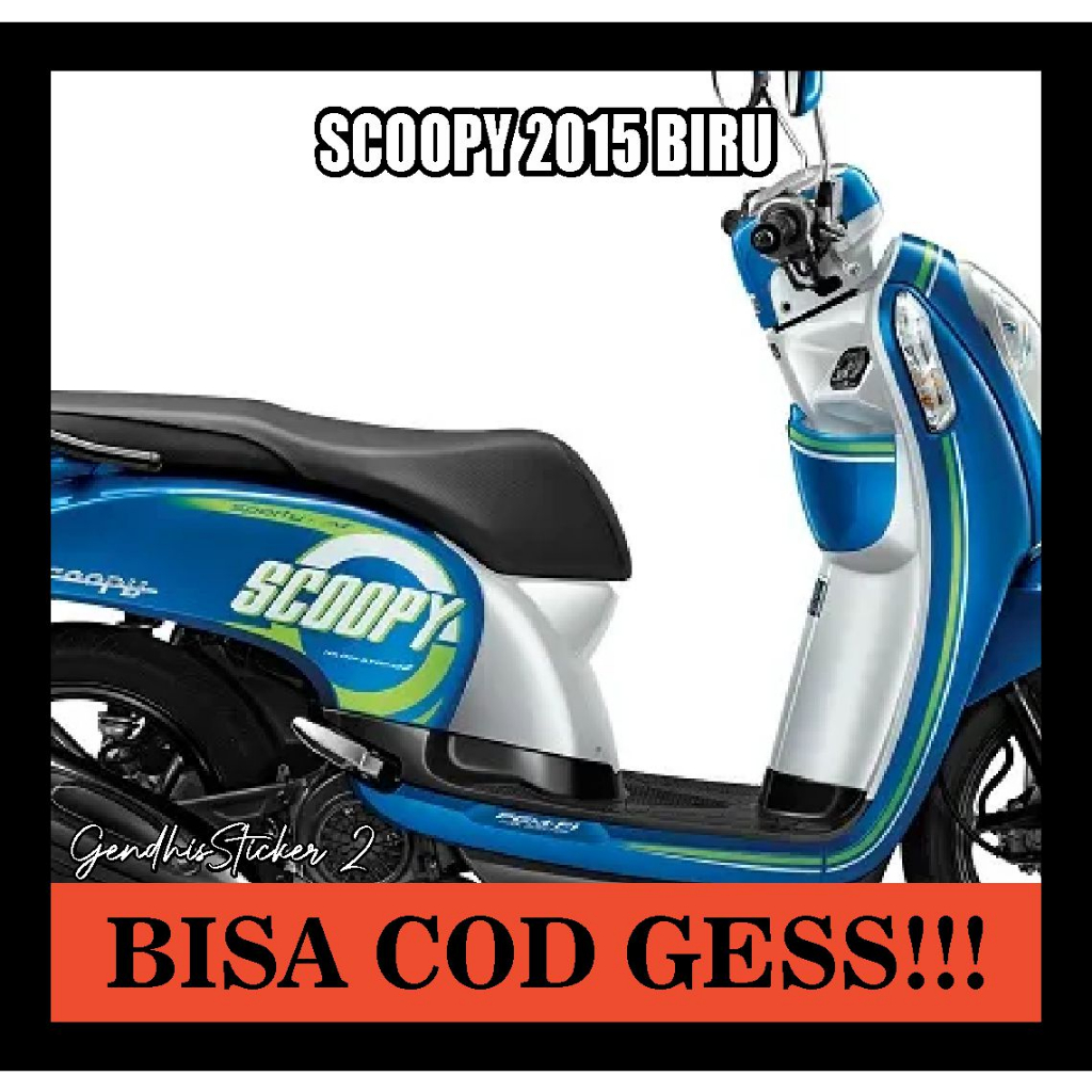 striping honda scoopy 2015 biru