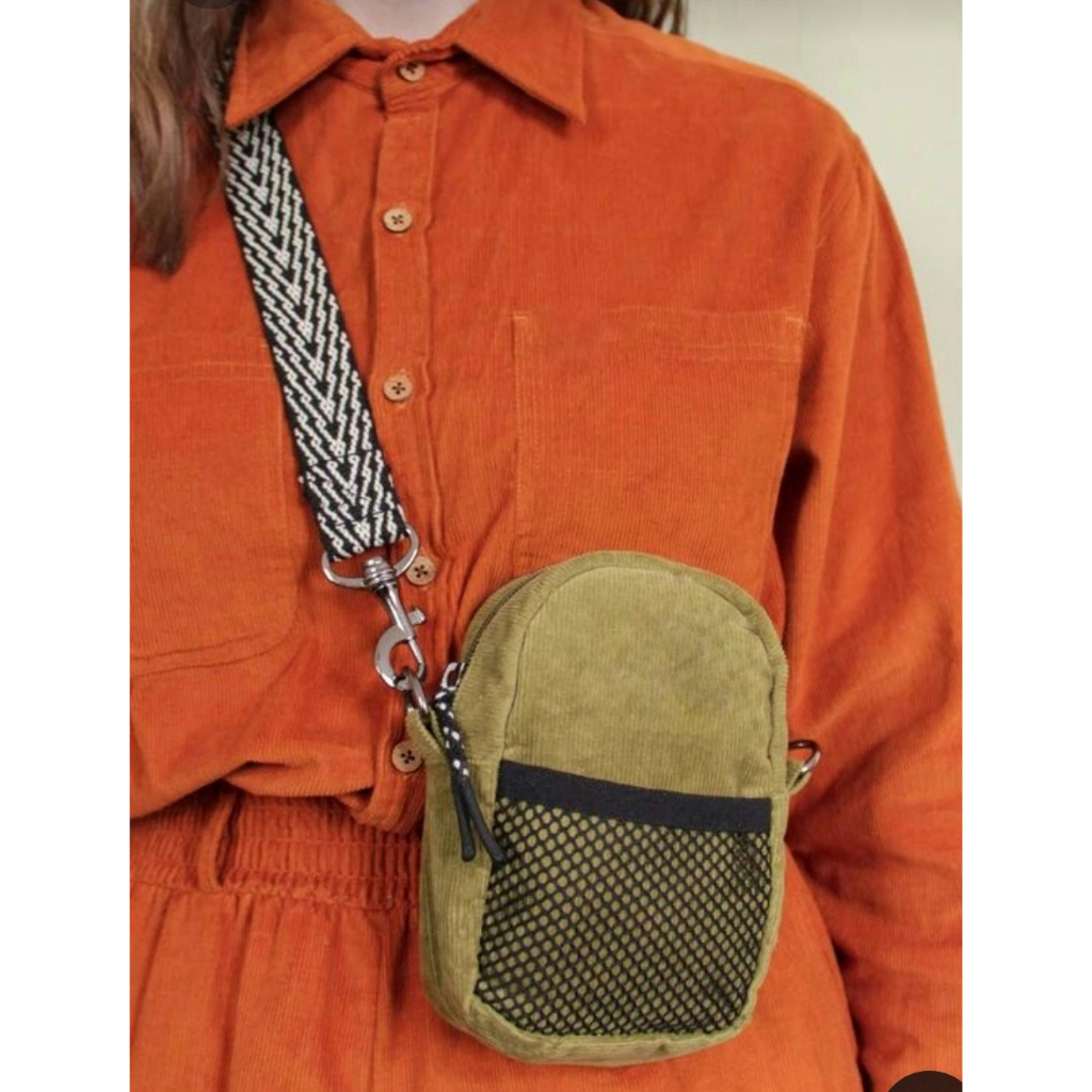 Sling Bag Mini Tas Selempang Mini Corduroy