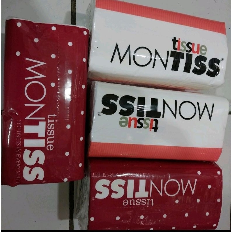 tissue montis 250 sheets 4 pak/tissue 250 sheets/tissue balok/tissue 250 sheets/tisu montiss/montis
