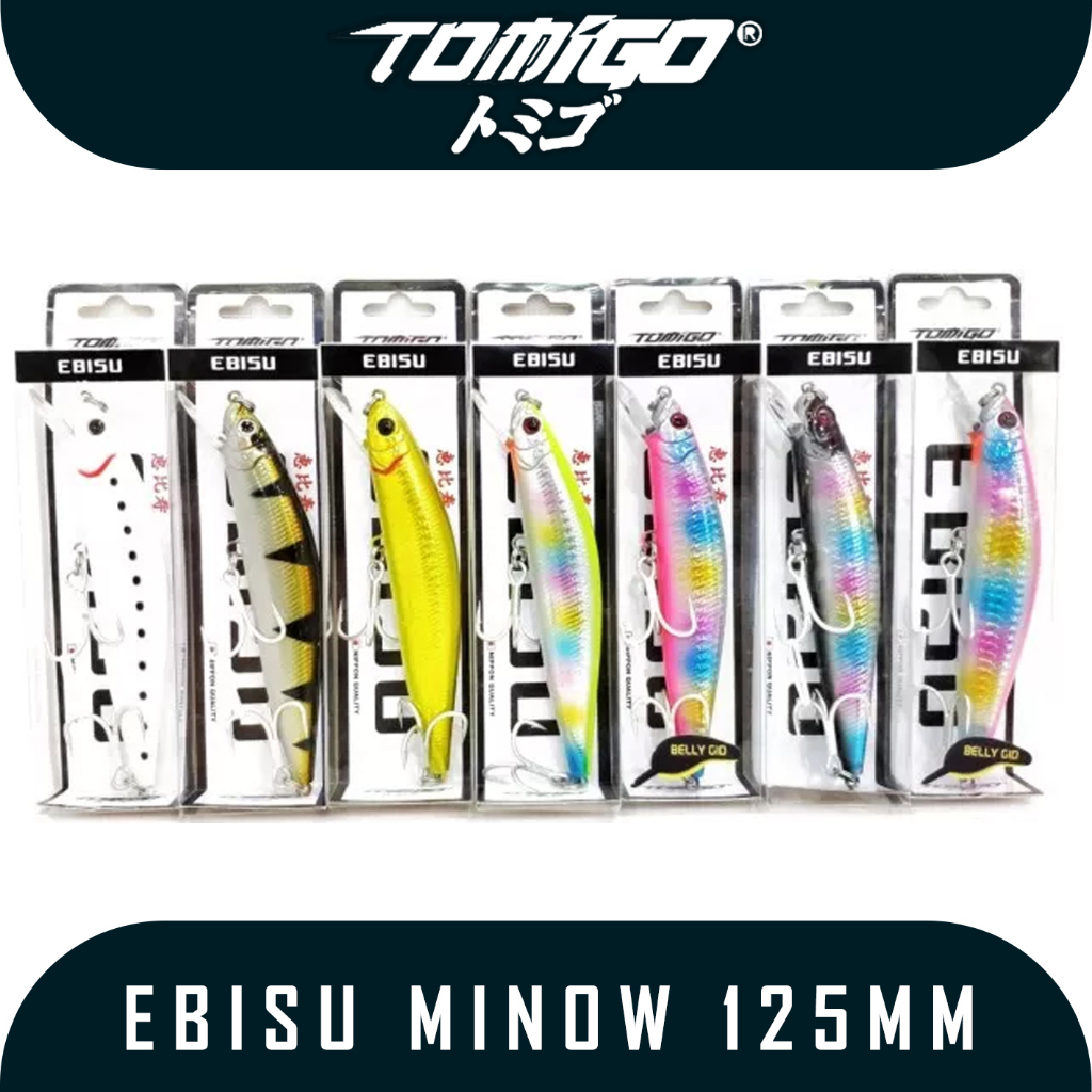 Umpan Pancing Merk Tomigo Ebisu Minnow 125mm