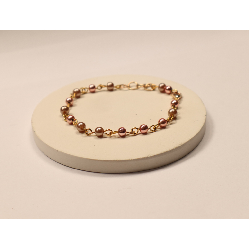 Gelang Tangan Korea / Gelang Rosegold / Gelang elegan / Gelang bola rosegold | Rosegold ball bracele