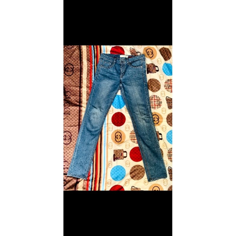 jeans pria FRJ jeans blue wash size 32