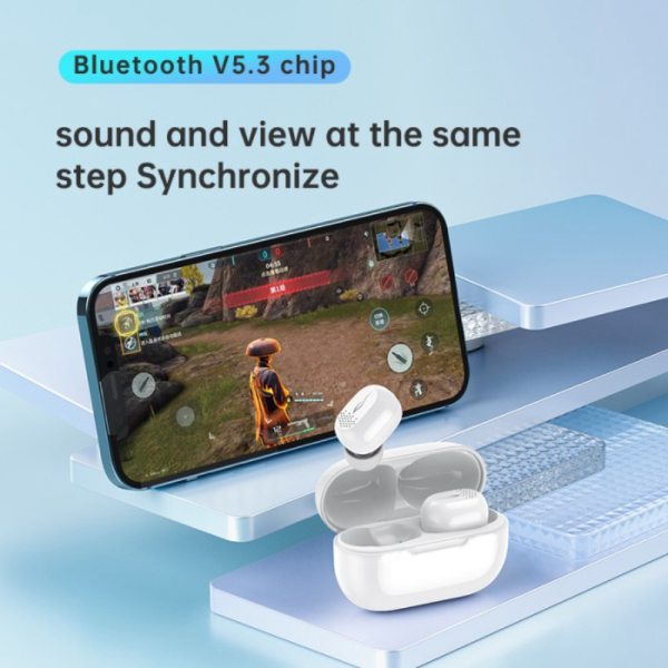 Unik KIVEE Mini True Wireless Earbuds bluetooth earphone - Putih Berkualitas