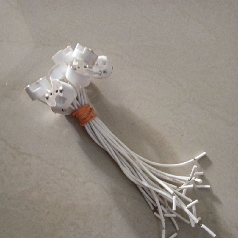 Soket Halogen socket fitting lampu bulat halogen mangkok kacang