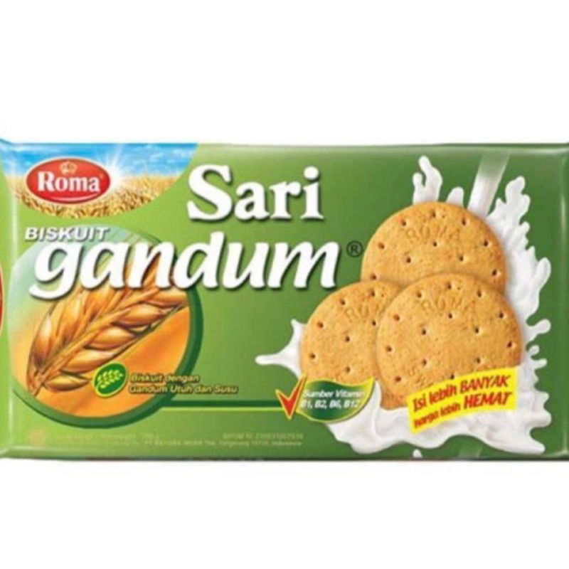 

Roma biskuit sari gandum 240gr