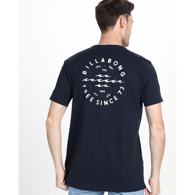 BILLABONG baju kaos big wave navy NEW ORIGINAL 100%