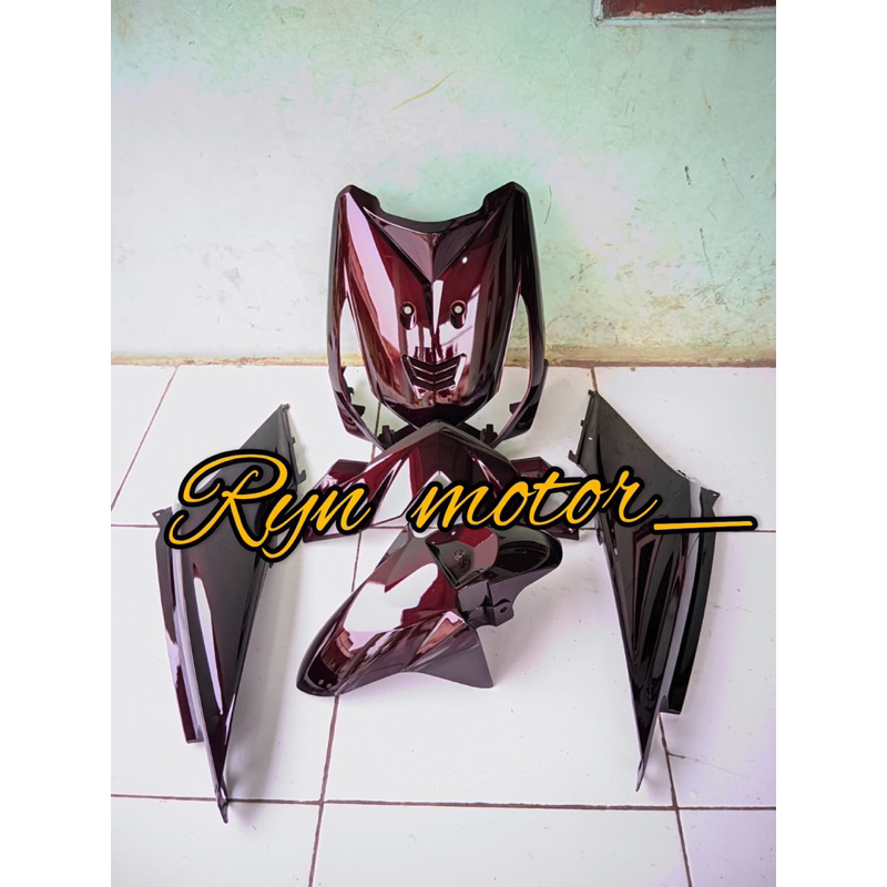 cover body full halus honda beat karbu tahun 2008-2009 merah candy gelap custom