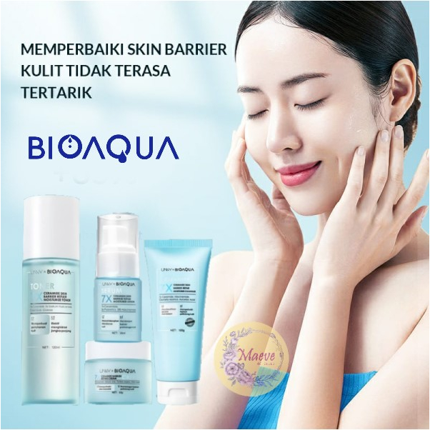 ~~MAEVE~~ BIOAQUA 7X Ceramide Skincare Paket Repair Barrier Set With Moisturizer Cream/ Hydrating To