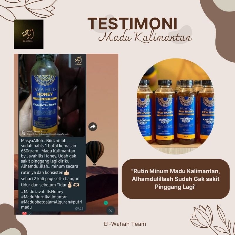 

Madu Kalimantan Java Hills | Premium Raw Honey Madu Murni Spesialis Ginjal Promil Kencing Batu