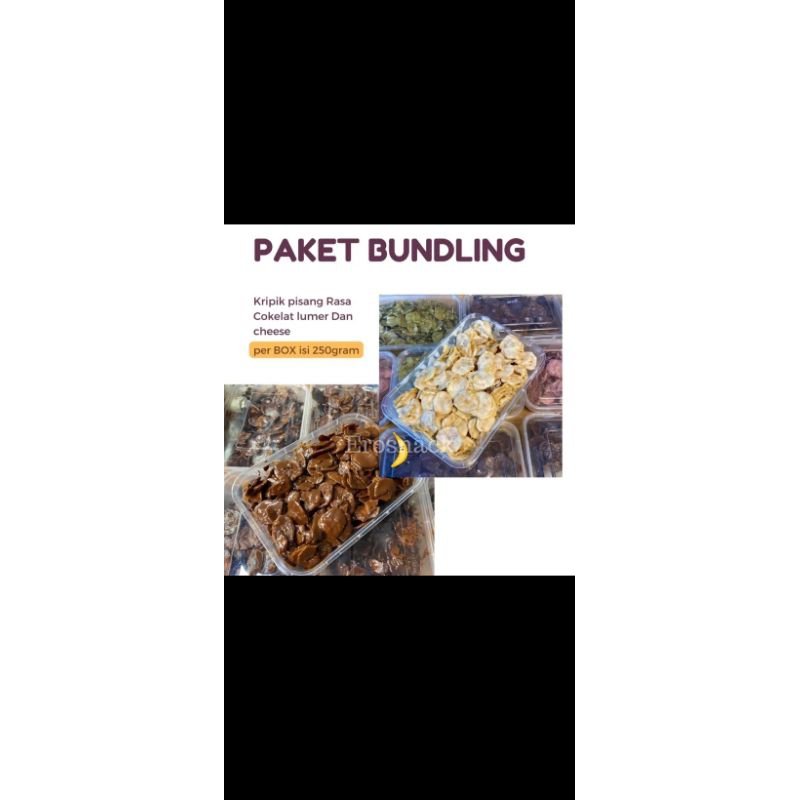 

Paket 2Box keripik pisang cokelat + Tiramisu