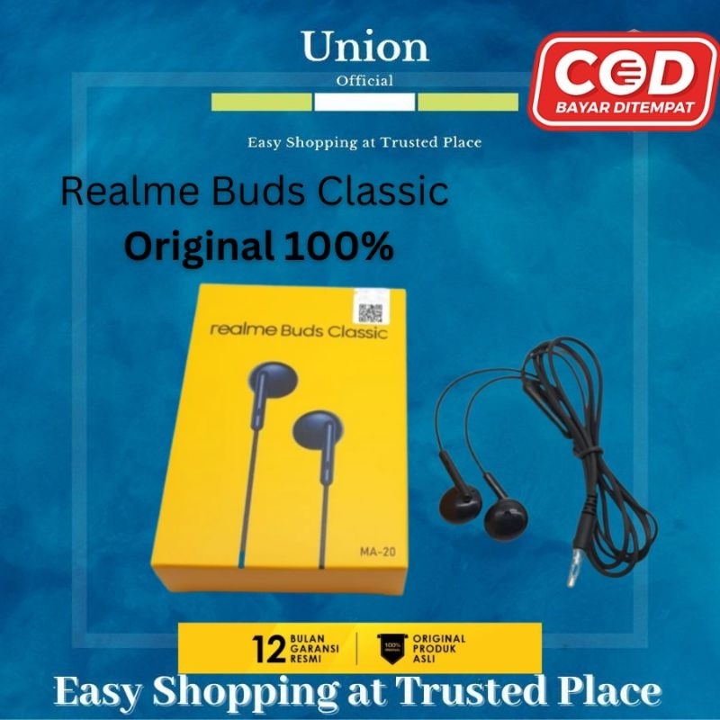 Headset Realme Buds Classic Earphone Stereo Original Realme