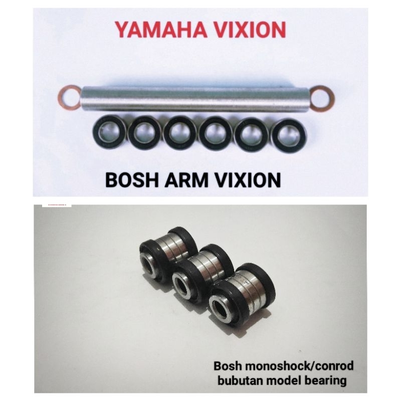 Bosh arm vixion R15/R15 V2 set conrod 3 pcs plus karet seal
