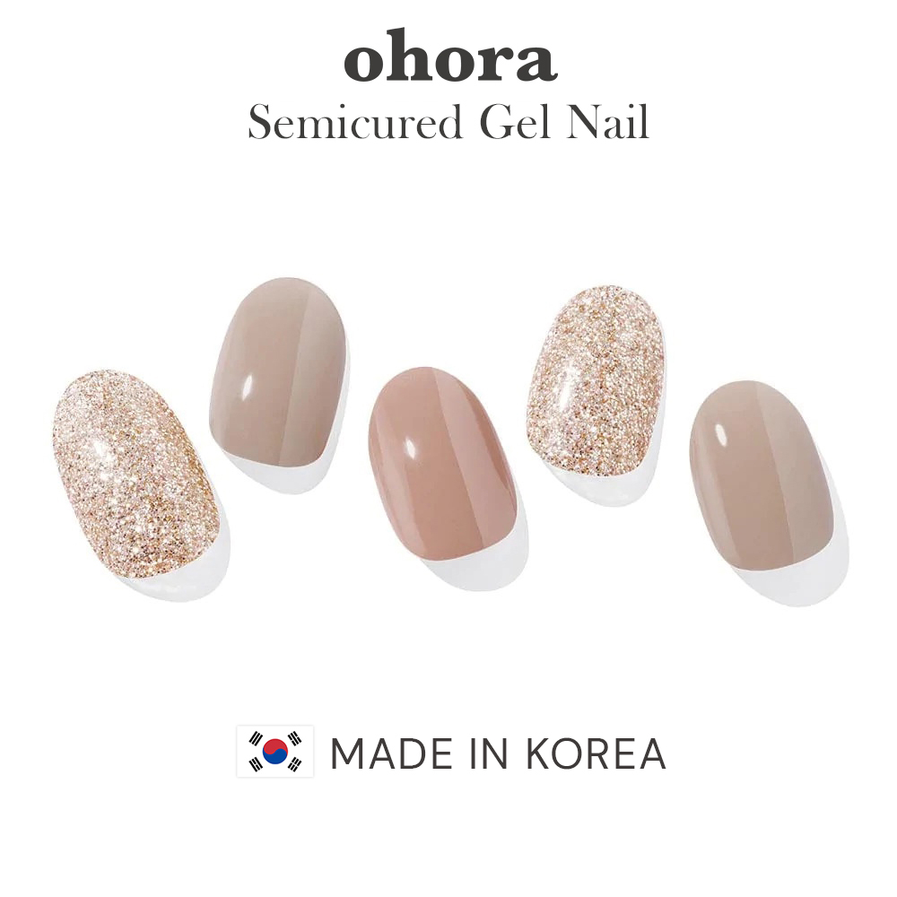 Ohora Carmel - Semicured Gel Nail Art