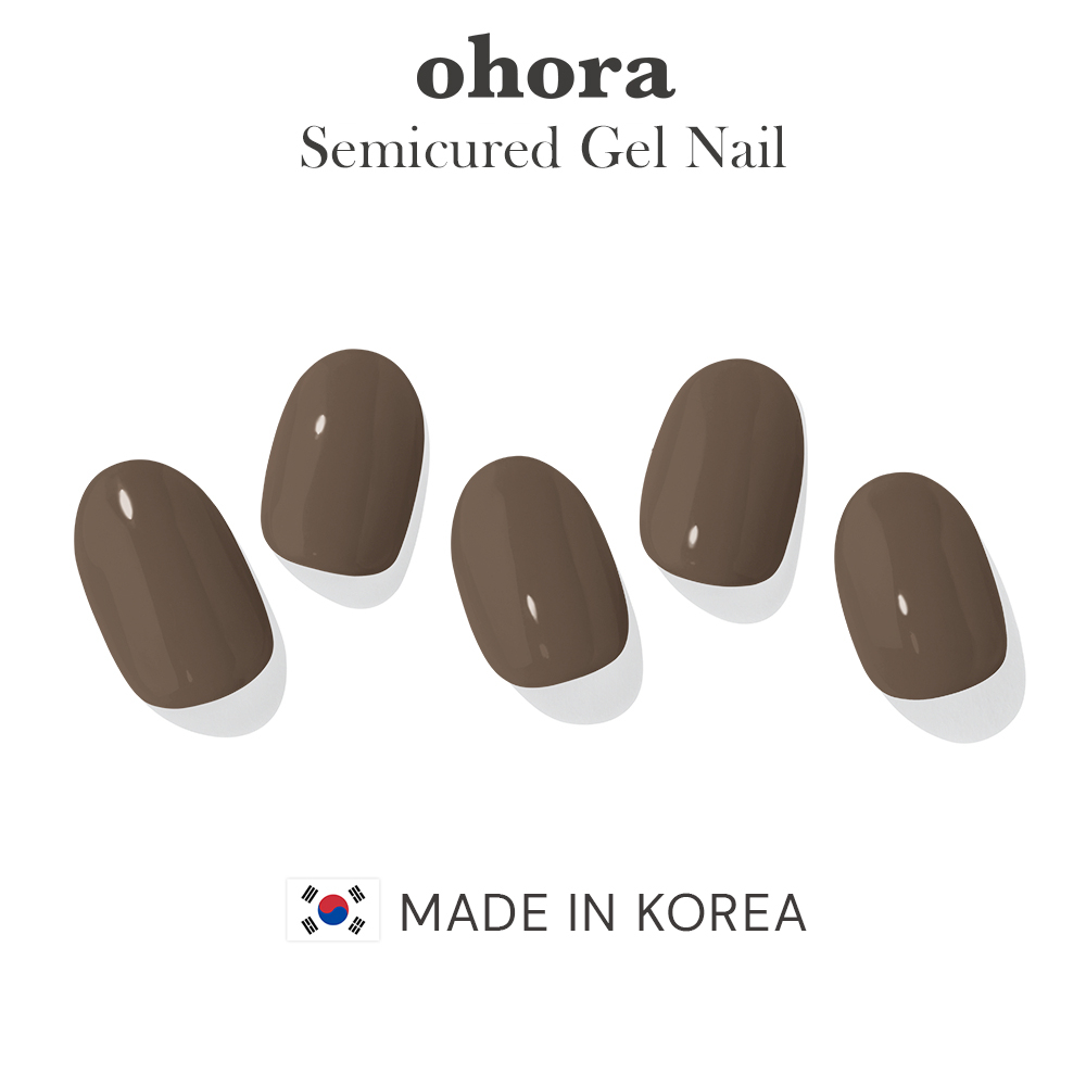 Ohora Maroon - Semicured Gel Nail Art