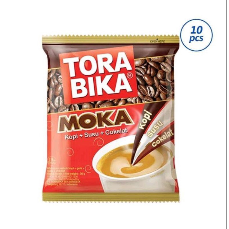 

TORABIKA MOKA Minuman Kopi Bubuk Rasa Moka (kopi susu coklat) Renceng isi 10 pcs