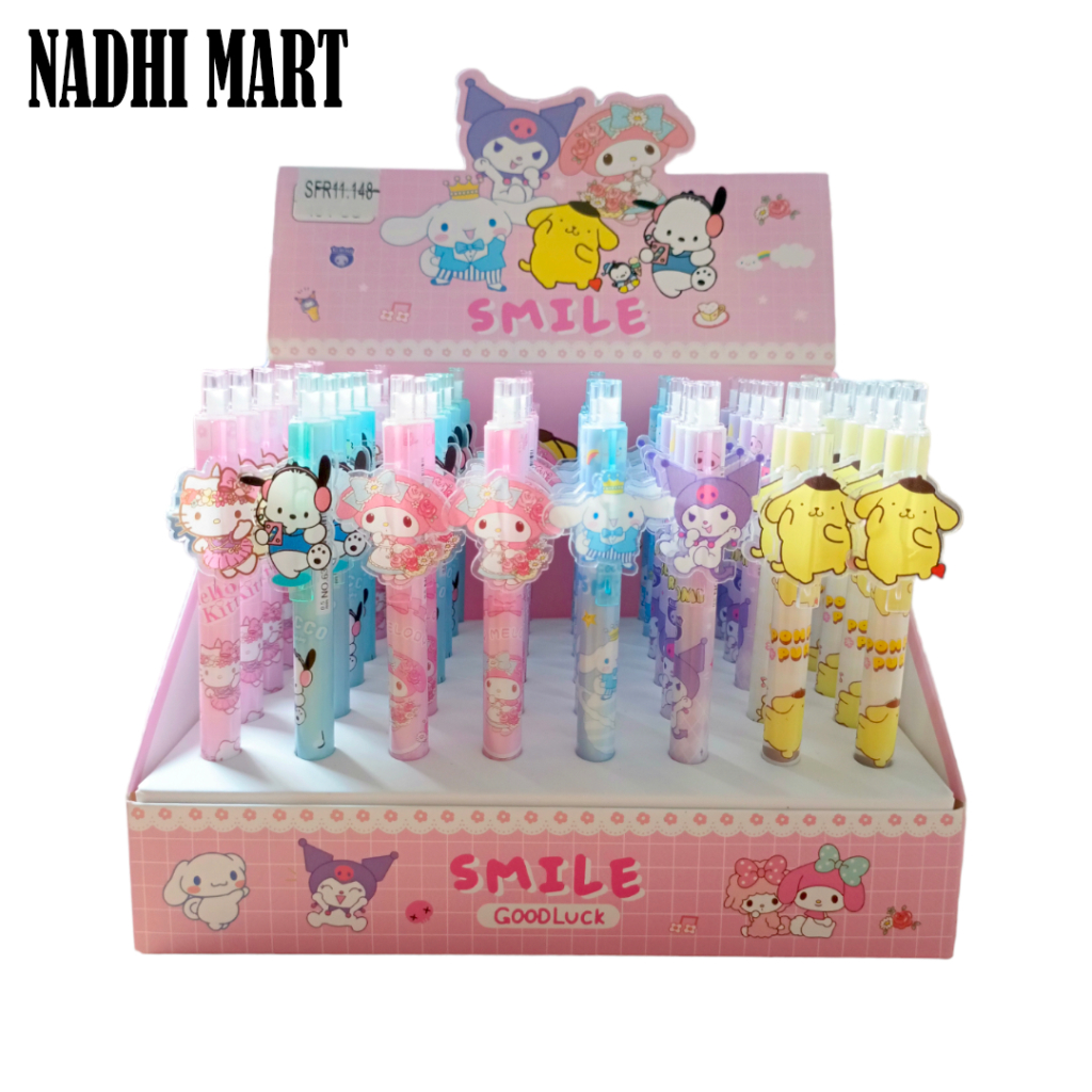 

PULPEN CETET MOTIF KUROMI MELODY POM-POM PURIN CINNAMOROL / BP KLIK 6366 MELODY (48)