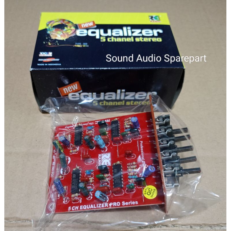 Kit Equalizer 5 Channel Stereo TL074.. Kit Equalizer 5 chanel