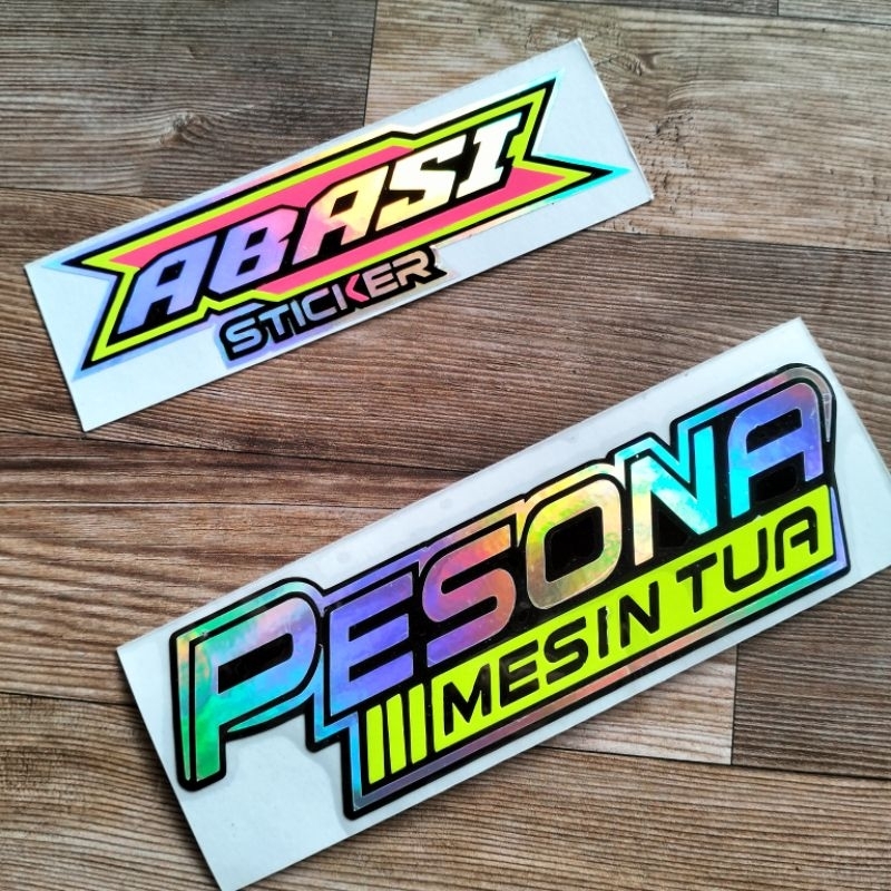 sticker pesona mesin tua sticker cutting