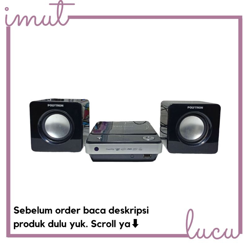 PRELOVED - DVD Player Polytron CD Player Pemutar CD Second