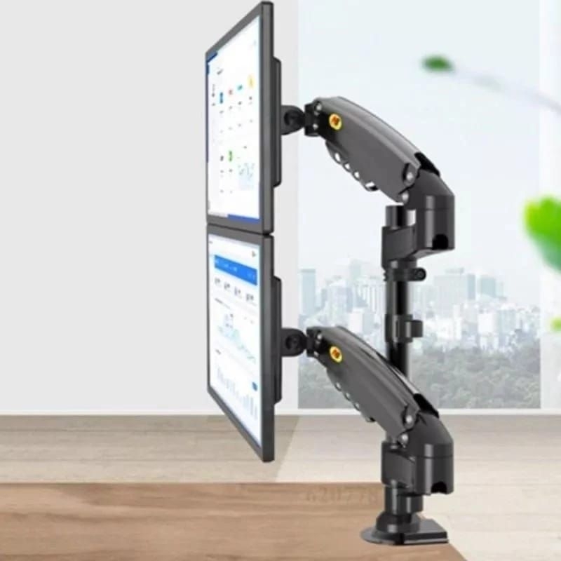 bracket monitor dual arm dua monitor nb h 160