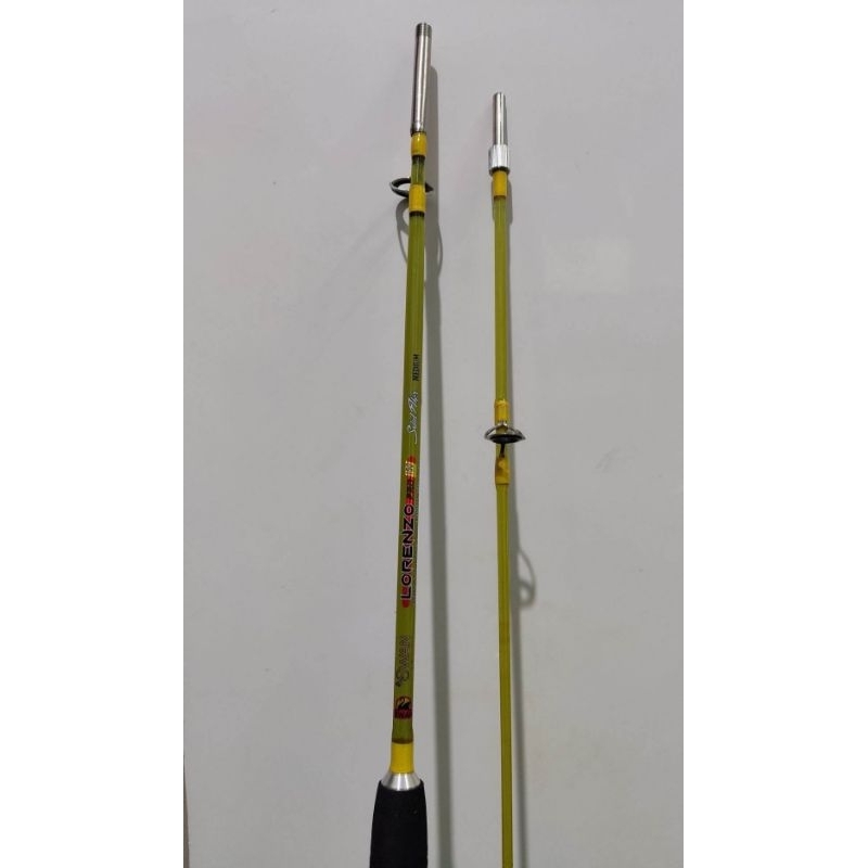 Cod Joran Pancing sambung 2, panjang 150cm bahan Fiber Transparan sambungan drat, warna random